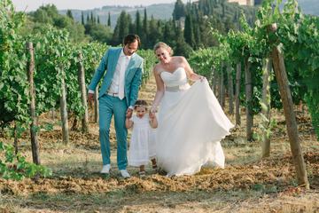 Outdoor wedding area