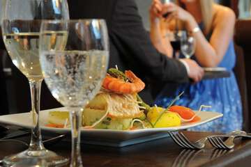 Couples dining