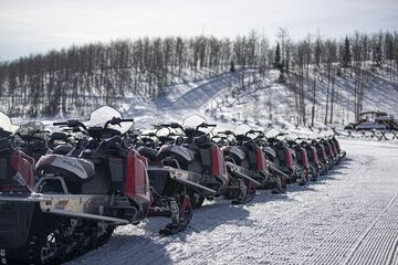 Snowmobiling