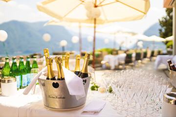 Outdoor wedding area
