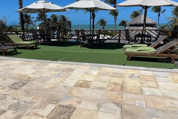 Outdoor banquet area