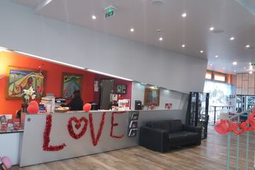 Interior entrance