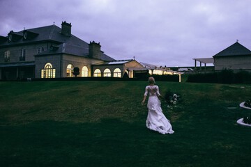 Outdoor wedding area