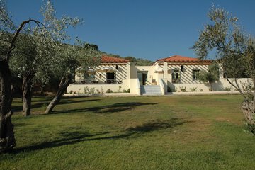 Outdoor banquet area