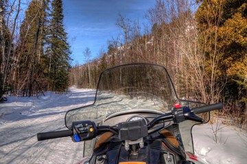 Snowmobiling