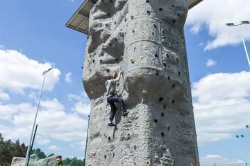 Outdoor rock climbing