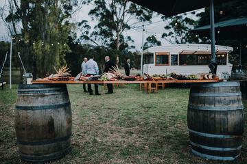Outdoor wedding area