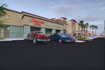 Outdoor banquet area