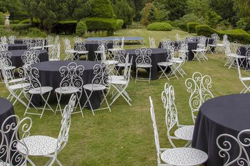 Outdoor wedding area