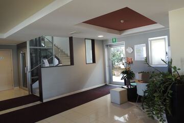 Interior entrance