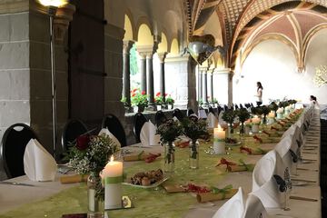 Outdoor wedding area