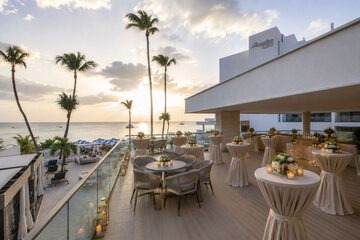 Outdoor wedding area