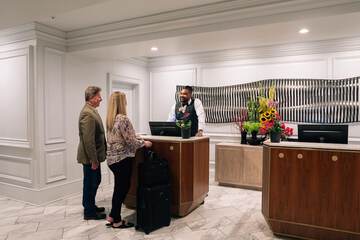 Check-in/check-out kiosk