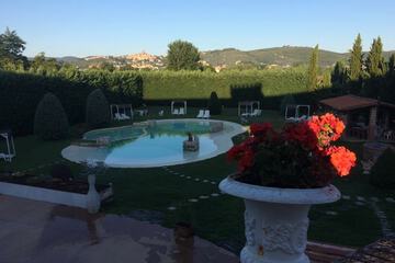 Outdoor wedding area