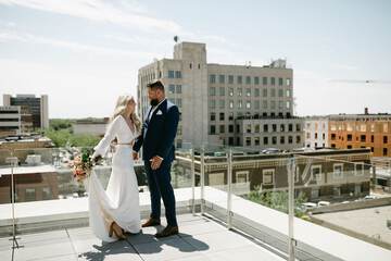 Outdoor wedding area