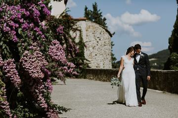 Outdoor wedding area