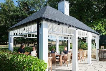Outdoor wedding area