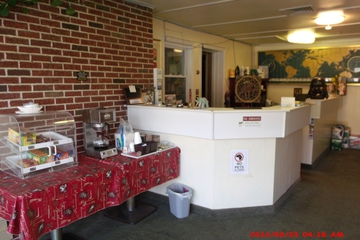 Check-in/check-out kiosk