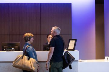 Check-in/check-out kiosk