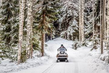 Snowmobiling