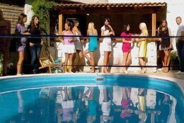Poolside bar