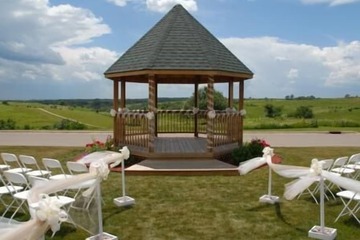 Outdoor wedding area