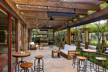 Outdoor banquet area