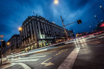 Front of property - evening/night
