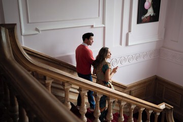 Handrails in stairways