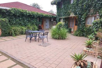 Outdoor banquet area