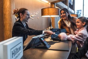 Check-in/check-out kiosk