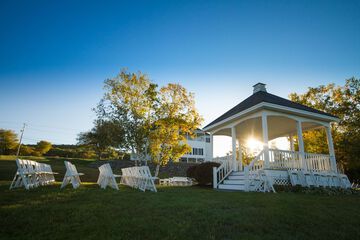 Outdoor wedding area