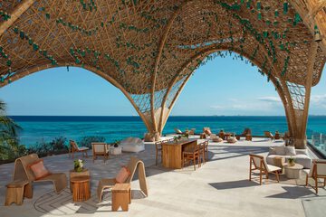 Outdoor wedding area