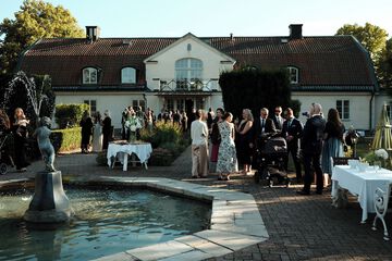 Outdoor wedding area