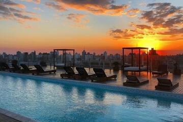 Rooftop pool