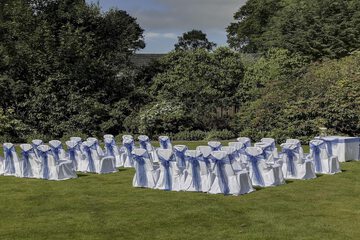 Outdoor wedding area