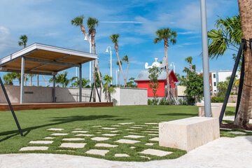 Outdoor wedding area
