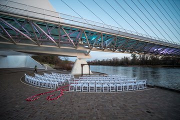 Outdoor wedding area