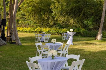 Outdoor wedding area