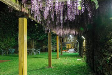 Outdoor banquet area