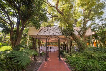 Outdoor wedding area