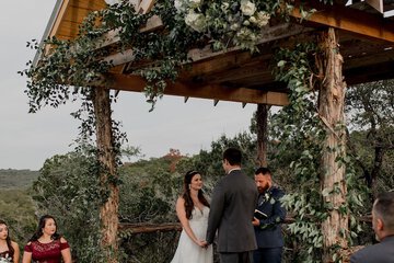Outdoor wedding area