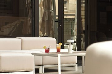 Outdoor banquet area