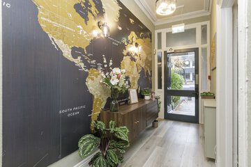 Interior entrance
