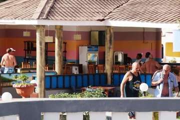 Poolside bar