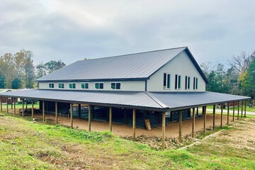 Outdoor banquet area