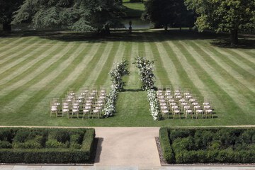 Outdoor wedding area