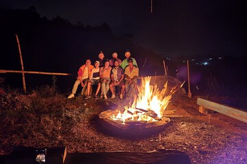 Outdoor banquet area