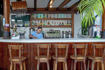 Poolside bar