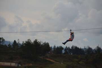 Outdoor rock climbing